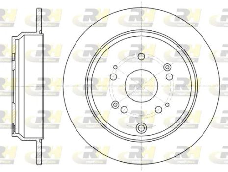 Диск тормозной ACURA RDX, HONDA CR-V, ROAD HOUSE (6117400)