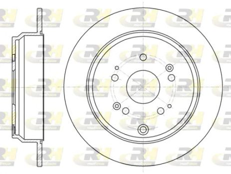 Диск тормозной ACURA RDX, HONDA CR-V, ROAD HOUSE (6117400)