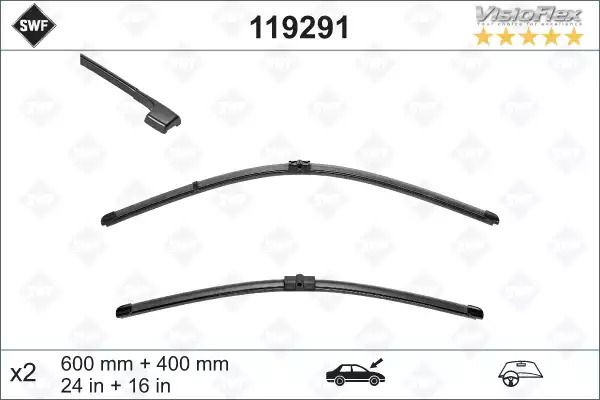 Щетка стеклоочистителя, BMW 61610415881, BMW 3, SWF (119291) Щетка стеклоочистителя, BMW 61610415881, BMW 3, SWF (119291)