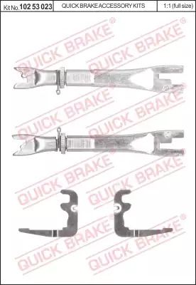 Комплект регуляторів, QUICK BRAKE (10253023) Комплект регуляторів, QUICK BRAKE (10253023)