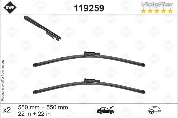 Щетка стеклоочистителя visioflex oe (картон. упаковка) x 2шт, AUDI 4F1955425F, AUDI A6, SWF (119259) Щетка стеклоочистителя visioflex oe (картон. упаковка) x 2шт, AUDI 4F1955425F, AUDI A6, SWF (119259)