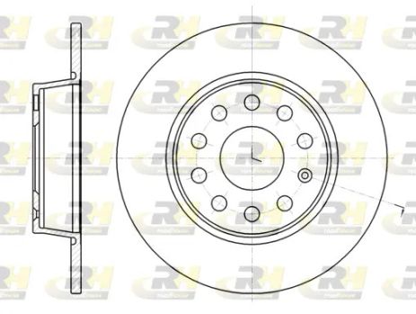 Диск тормозной SEAT LEON, AUDI Q2, ROAD HOUSE (6134000)