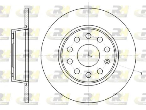 Диск тормозной SEAT LEON, AUDI Q2, ROAD HOUSE (6134000)