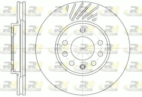 Диск гальмівний OPEL MERIVA, VAUXHALL MERIVA, ROAD HOUSE (658410)
