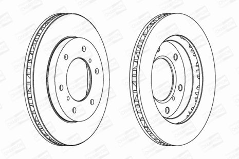 Диск тормозной MITSUBISHI PAJERO, CHAMPION (562572CH)