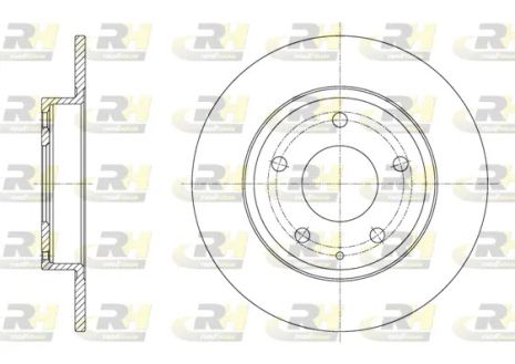 Диск гальмівний MAZDA 3, ROAD HOUSE (6157500)