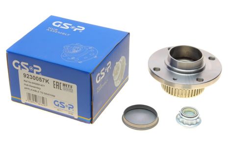 Комплект подшипника ступицы колеса, VW CADDY, SEAT INCA, GSP (9230057K)