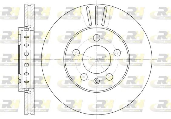 Диск гальмівний VW POLO, SKODA RAPID, ROAD HOUSE (654510) Диск гальмівний VW POLO, SKODA RAPID, ROAD HOUSE (654510)