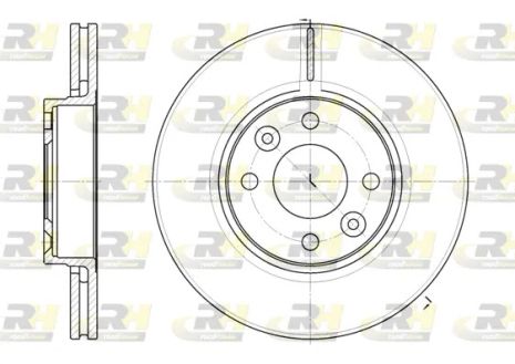 Диск гальмівний LADA LARGUS, NISSAN TIIDA, ROAD HOUSE (668310)