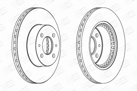 Диск тормозной LEXUS GS, RENAULT MEGANE, CHAMPION (561592CH)