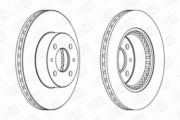 Диск тормозной LEXUS GS, RENAULT MEGANE, CHAMPION (561592CH) Диск тормозной LEXUS GS, RENAULT MEGANE, CHAMPION (561592CH)