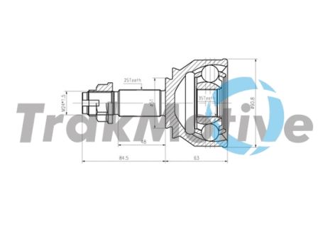 ШРКШ у зборі, комплект VAUXHALL CORSA, OPEL CORSA, TRAKMOTIVE (400823) ШРКШ у зборі, комплект VAUXHALL CORSA, OPEL CORSA, TRAKMOTIVE (400823)