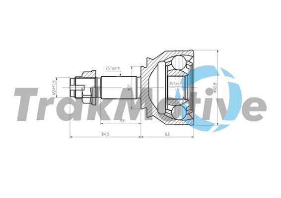ШРКШ у зборі, комплект VAUXHALL CORSA, OPEL CORSA, TRAKMOTIVE (400823) ШРКШ у зборі, комплект VAUXHALL CORSA, OPEL CORSA, TRAKMOTIVE (400823)