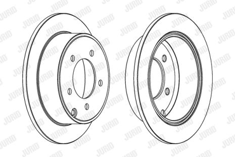 Диск гальмівний CHRYSLER SEBRING, JEEP PATRIOT, JURID (562857JC)