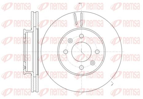 Диск гальмівний SUZUKI GRAND, KIA RIO, REMSA (6102310) Диск гальмівний SUZUKI GRAND, KIA RIO, REMSA (6102310)