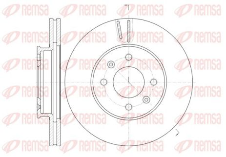 Диск тормозной SUZUKI GRAND, KIA RIO, REMSA (6102310)