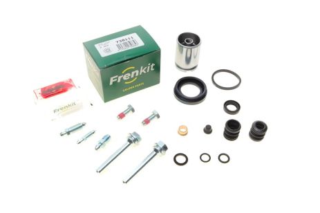 Ремкомплект заднього гальмівного супорта Passat (B3/B4)/A8/405/Croma (d=38mm) (+поршень/направляюча), FRENKIT