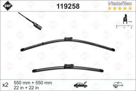 Щетка стеклоочистителя 119258 VW