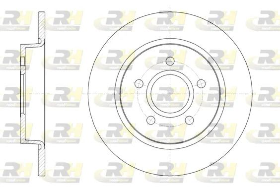 Диск гальмівний FORD FOCUS, ROAD HOUSE (6150300) Диск гальмівний FORD FOCUS, ROAD HOUSE (6150300)