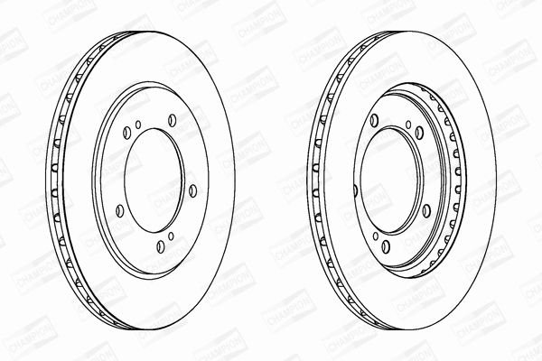 Диск гальмівний SUZUKI GRAND, CHAMPION (562445CH) Диск гальмівний SUZUKI GRAND, CHAMPION (562445CH)