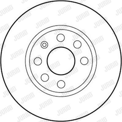 Диск гальмівний CHEVROLET CORSA, VAUXHALL COMBO, JURID (562196JC)