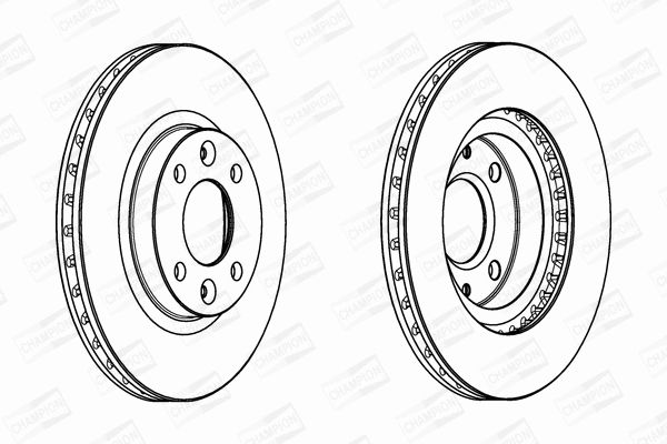 Диск тормозной LADA XRAY, RENAULT CLIO, CHAMPION (562960CH) Диск тормозной LADA XRAY, RENAULT CLIO, CHAMPION (562960CH)