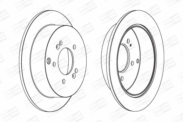 Диск гальмівний HYUNDAI ix35, KIA SPORTAGE, CHAMPION (562454CH) Диск гальмівний HYUNDAI ix35, KIA SPORTAGE, CHAMPION (562454CH)