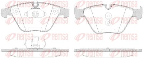 Колодки тормозные дисковые, BMW 34116794915, BMW 5, REMSA (085750) Колодки тормозные дисковые, BMW 34116794915, BMW 5, REMSA (085750)