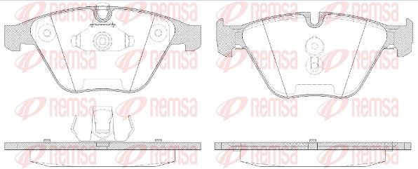 Колодки тормозные дисковые, BMW 34116794915, BMW 5, REMSA (085750) Колодки тормозные дисковые, BMW 34116794915, BMW 5, REMSA (085750)