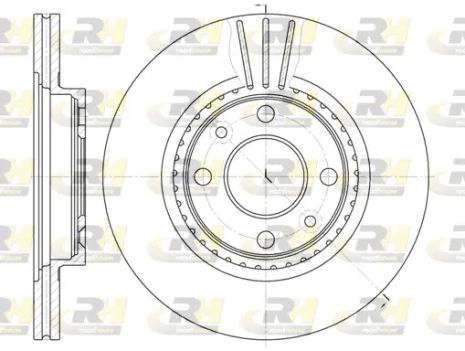 Диск тормозной LADA LARGUS, NISSAN KUBISTAR, ROAD HOUSE (614410)