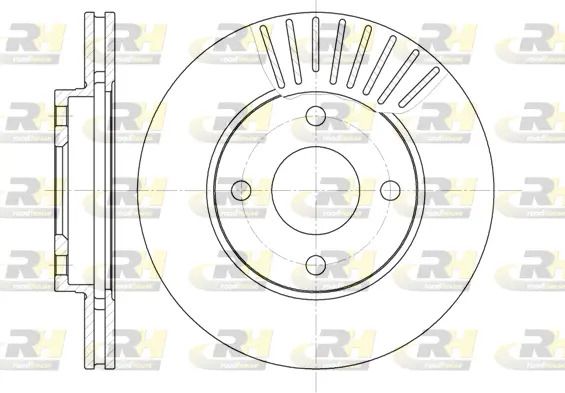 Диск гальмівний VOLVO C30, MAZDA 2, ROAD HOUSE (657510) Диск гальмівний VOLVO C30, MAZDA 2, ROAD HOUSE (657510)