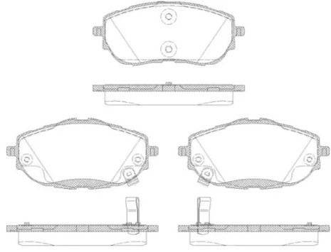 Колодка торм. диск. TOYOTA AURIS 1.3-2.0 2012-,COROLLA 1.33-1.8 2013- передн. (пр-во REMSA) Колодка торм. диск. TOYOTA AURIS 1.3-2.0 2012-,COROLLA 1.33-1.8 2013- передн. (пр-во REMSA)