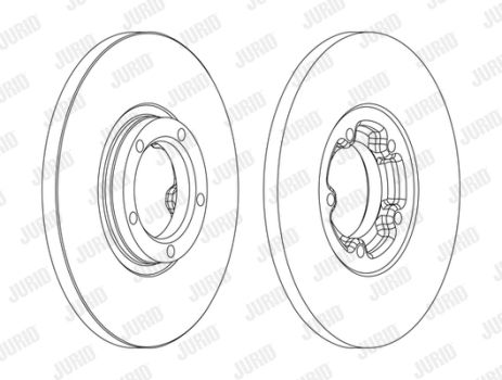 Диск тормозной FORD TRANSIT, JURID (561378JC)