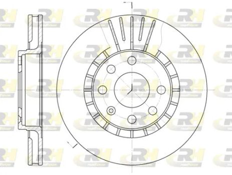 Диск тормозной CHEVROLET LANOS, DAEWOO CIELO, ROAD HOUSE (617810)