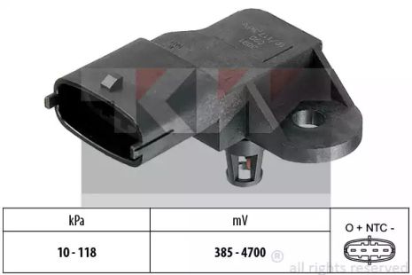 Датчик давления воздуха, KW (493091) Датчик давления воздуха, KW (493091)