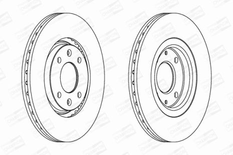Диск тормозной PEUGEOT 306, CITROËN XANTIA, CHAMPION (561705CH)