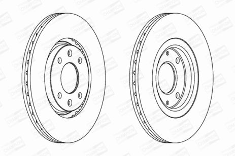 Диск тормозной PEUGEOT 306, CITROËN XANTIA, CHAMPION (561705CH) Диск тормозной PEUGEOT 306, CITROËN XANTIA, CHAMPION (561705CH)