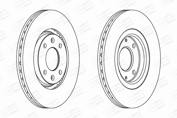 Диск тормозной PEUGEOT 306, CITROËN XANTIA, CHAMPION (561705CH) Диск тормозной PEUGEOT 306, CITROËN XANTIA, CHAMPION (561705CH)