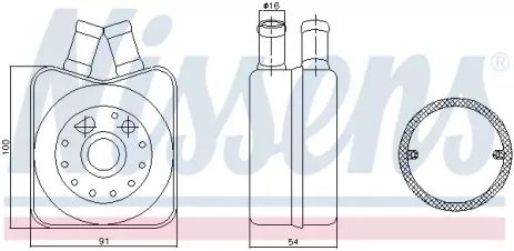 масляный радиатор, двигательное масло 90606 SKODA VW масляный радиатор, двигательное масло 90606 SKODA VW