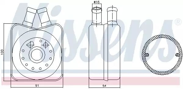 масляный радиатор, двигательное масло 90606 SKODA VW масляный радиатор, двигательное масло 90606 SKODA VW