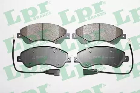 Тормозные колодки для дисков (f, v, с датчиком), FORD TRANSIT, LPR (05P1259)
