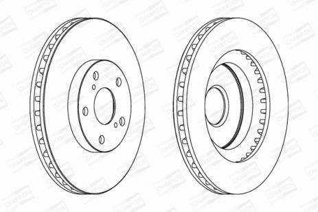 Диск тормозной LEXUS ES, TOYOTA RAV, CHAMPION (562621CH)