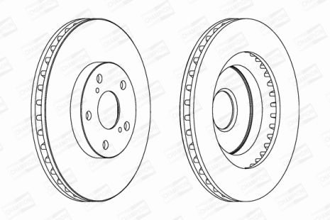 Диск тормозной LEXUS ES, TOYOTA RAV, CHAMPION (562621CH)
