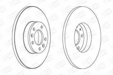 Диск тормозной TOYOTA PROACE, CITROËN JUMPY, CHAMPION (562525CH)