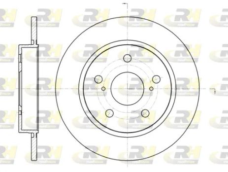 Диск тормозной TOYOTA AURIS, ROAD HOUSE (6104400)