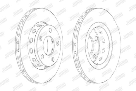 Диск тормозной AUDI A6, VW PASSAT, JURID (562515JC)