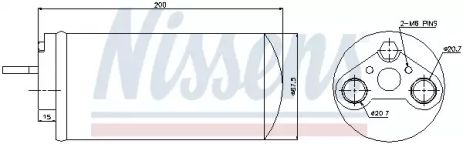 Осушитель, кондиционер 95461 NISSAN OPEL Осушитель, кондиционер 95461 NISSAN OPEL