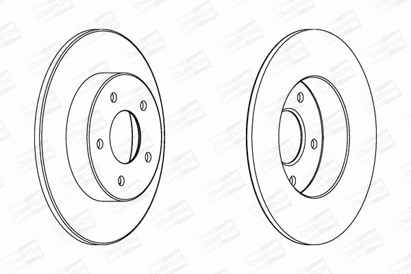 Диск тормозной NISSAN PRIMERA, CHAMPION (562264CH) Диск тормозной NISSAN PRIMERA, CHAMPION (562264CH)