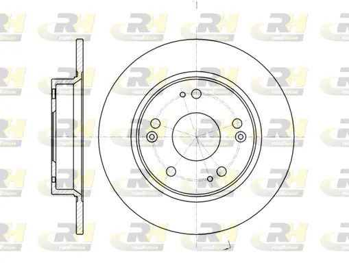 Диск тормозной HONDA CIVIC, GREAT WALL, ROAD HOUSE (6117500) Диск тормозной HONDA CIVIC, GREAT WALL, ROAD HOUSE (6117500)