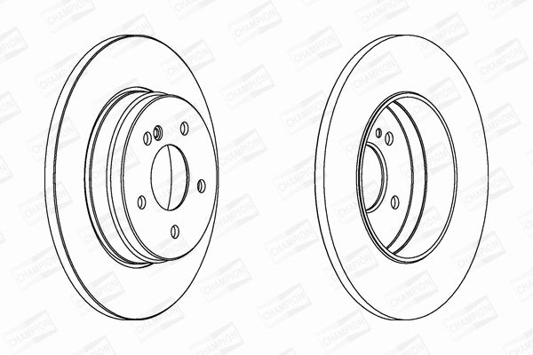 Диск тормозной MERCEDES-BENZ E-CLASS, CHAMPION (562051CH) Диск тормозной MERCEDES-BENZ E-CLASS, CHAMPION (562051CH)